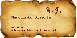 Marczinkó Gizella névjegykártya